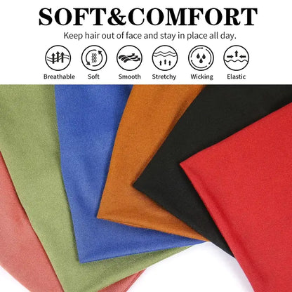 Non-Slip Wide Headbands for Women - Yoga & Sports